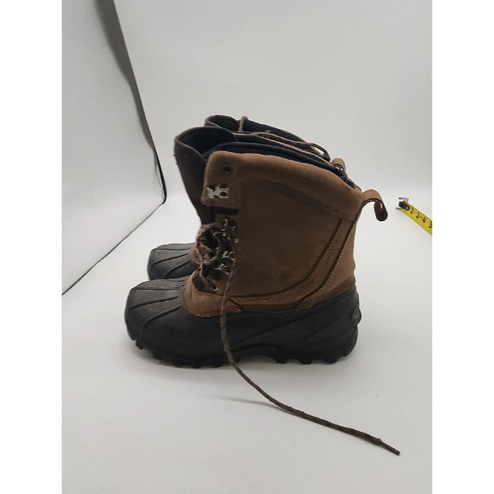 Ranger Thermolite Winter Boots Mens 8 Brown Suede Rubber Duck Snow Insulated